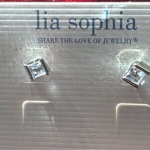 NWOT Lia Sophia Sterling Studs